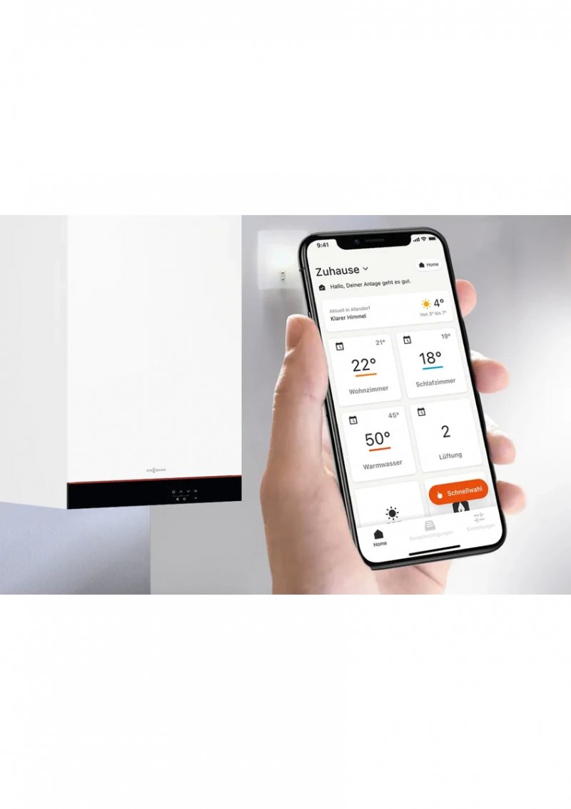 Viessmann Vitodens Connect 25/29 Kw (Kombi Alt Seti ve Baca Dahil) Tam Yoğuşmalı Kombi Wi Fi